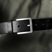 (鈦扣頭 頭層牛皮)男士手工腰帶皮帶訂製針扣真皮復古